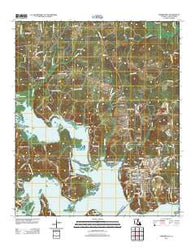 Farmerville Louisiana Historical topographic map, 1:24000 scale, 7.5 X 7.5 Minute, Year 2012