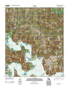 Farmerville Louisiana Historical topographic map, 1:24000 scale, 7.5 X 7.5 Minute, Year 2012