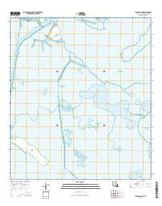 Fearman Lake Louisiana Current topographic map, 1:24000 scale, 7.5 X 7.5 Minute, Year 2015