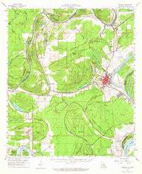 Ferriday Louisiana Historical topographic map, 1:62500 scale, 15 X 15 Minute, Year 1961