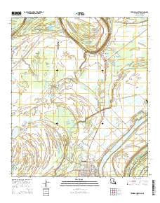 Ferriday North Louisiana Current topographic map, 1:24000 scale, 7.5 X 7.5 Minute, Year 2015