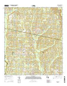 Folsom Louisiana Current topographic map, 1:24000 scale, 7.5 X 7.5 Minute, Year 2015