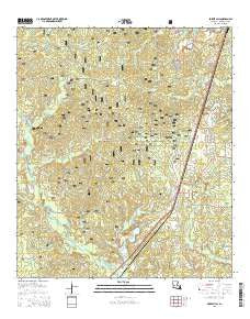 Forest Hill Louisiana Current topographic map, 1:24000 scale, 7.5 X 7.5 Minute, Year 2015