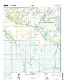 Forked Island Louisiana Current topographic map, 1:24000 scale, 7.5 X 7.5 Minute, Year 2015