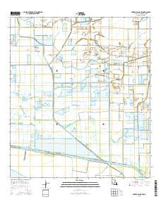Forked Island NW Louisiana Current topographic map, 1:24000 scale, 7.5 X 7.5 Minute, Year 2015
