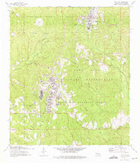 Fort Polk Louisiana Historical topographic map, 1:24000 scale, 7.5 X 7.5 Minute, Year 1974