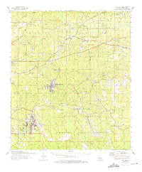 Fort Polk Louisiana Historical topographic map, 1:62500 scale, 15 X 15 Minute, Year 1974