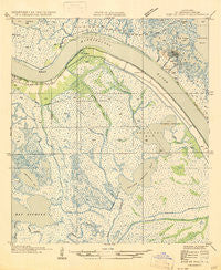 Fort St. Philip Louisiana Historical topographic map, 1:31680 scale, 7.5 X 7.5 Minute, Year 1947