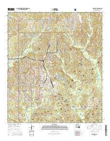 Fort Polk Louisiana Current topographic map, 1:24000 scale, 7.5 X 7.5 Minute, Year 2015