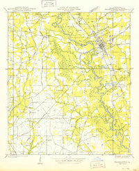 Franklinton Louisiana Historical topographic map, 1:31680 scale, 7.5 X 7.5 Minute, Year 1950