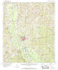 Franklinton Louisiana Historical topographic map, 1:62500 scale, 15 X 15 Minute, Year 1958