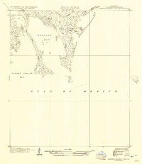 Garden Island Pass Louisiana Historical topographic map, 1:31680 scale, 7.5 X 7.5 Minute, Year 1947