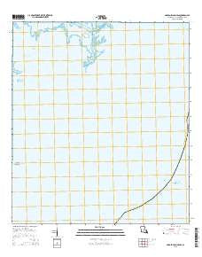 Garden Island Pass Louisiana Current topographic map, 1:24000 scale, 7.5 X 7.5 Minute, Year 2015