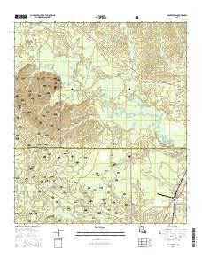 Georgetown Louisiana Current topographic map, 1:24000 scale, 7.5 X 7.5 Minute, Year 2015