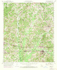 Gibsland Louisiana Historical topographic map, 1:62500 scale, 15 X 15 Minute, Year 1949
