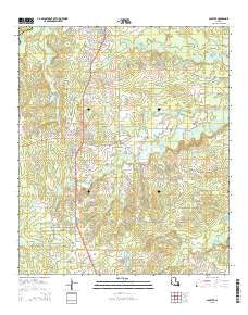 Gloster Louisiana Current topographic map, 1:24000 scale, 7.5 X 7.5 Minute, Year 2015
