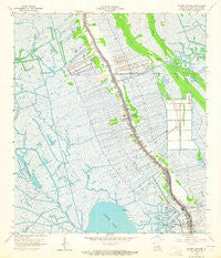 Golden Meadow Louisiana Historical topographic map, 1:24000 scale, 7.5 X 7.5 Minute, Year 1964