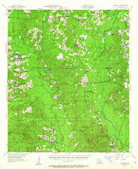 Goldonna Louisiana Historical topographic map, 1:62500 scale, 15 X 15 Minute, Year 1957