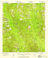 Goldonna Louisiana Historical topographic map, 1:62500 scale, 15 X 15 Minute, Year 1957
