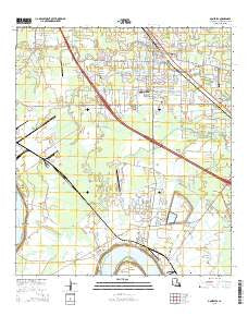 Gonzales Louisiana Current topographic map, 1:24000 scale, 7.5 X 7.5 Minute, Year 2015
