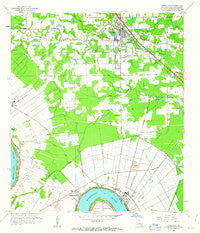 Gonzales Louisiana Historical topographic map, 1:24000 scale, 7.5 X 7.5 Minute, Year 1961