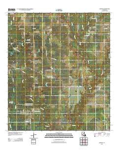 Gordon Louisiana Historical topographic map, 1:24000 scale, 7.5 X 7.5 Minute, Year 2012