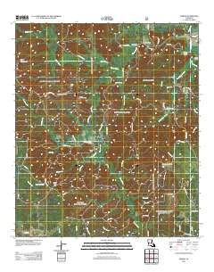 Gorum Louisiana Historical topographic map, 1:24000 scale, 7.5 X 7.5 Minute, Year 2012