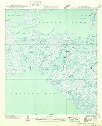 Grand Bayou Du Large Louisiana Historical topographic map, 1:31680 scale, 7.5 X 7.5 Minute, Year 1949