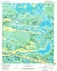 Grand Chenier Louisiana Historical topographic map, 1:24000 scale, 7.5 X 7.5 Minute, Year 1980