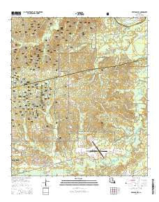 Green Gables Louisiana Current topographic map, 1:24000 scale, 7.5 X 7.5 Minute, Year 2015