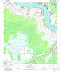 Hahnville Louisiana Historical topographic map, 1:24000 scale, 7.5 X 7.5 Minute, Year 1967