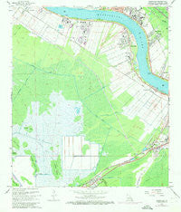 Hahnville Louisiana Historical topographic map, 1:24000 scale, 7.5 X 7.5 Minute, Year 1967