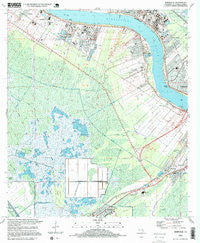 Hahnville Louisiana Historical topographic map, 1:24000 scale, 7.5 X 7.5 Minute, Year 1995
