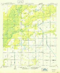 Hecker Louisiana Historical topographic map, 1:31680 scale, 7.5 X 7.5 Minute, Year 1950