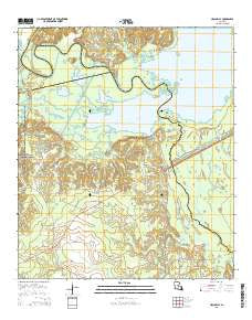 Holloway Louisiana Current topographic map, 1:24000 scale, 7.5 X 7.5 Minute, Year 2015