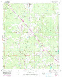 Holly Louisiana Historical topographic map, 1:24000 scale, 7.5 X 7.5 Minute, Year 1980