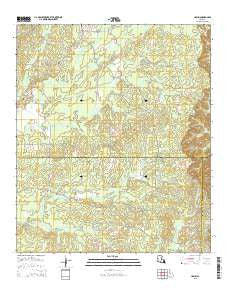 Holum Louisiana Current topographic map, 1:24000 scale, 7.5 X 7.5 Minute, Year 2015