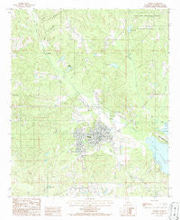 Homer Louisiana Historical topographic map, 1:24000 scale, 7.5 X 7.5 Minute, Year 1986