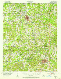 Homer Louisiana Historical topographic map, 1:62500 scale, 15 X 15 Minute, Year 1952