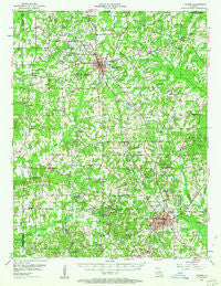 Homer Louisiana Historical topographic map, 1:62500 scale, 15 X 15 Minute, Year 1952