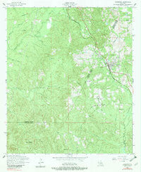 Hornbeck Louisiana Historical topographic map, 1:24000 scale, 7.5 X 7.5 Minute, Year 1954