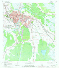 Houma Louisiana Historical topographic map, 1:24000 scale, 7.5 X 7.5 Minute, Year 1963