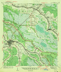 Houma Louisiana Historical topographic map, 1:62500 scale, 15 X 15 Minute, Year 1941
