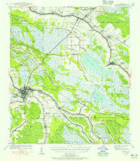 Houma Louisiana Historical topographic map, 1:62500 scale, 15 X 15 Minute, Year 1939