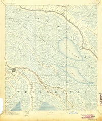 Houma Louisiana Historical topographic map, 1:62500 scale, 15 X 15 Minute, Year 1892
