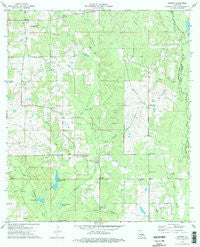 Husser Louisiana Historical topographic map, 1:24000 scale, 7.5 X 7.5 Minute, Year 1974