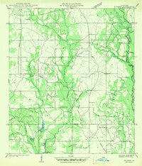 Husser Louisiana Historical topographic map, 1:31680 scale, 7.5 X 7.5 Minute, Year 1942