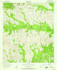 Hutton Louisiana Historical topographic map, 1:24000 scale, 7.5 X 7.5 Minute, Year 1954