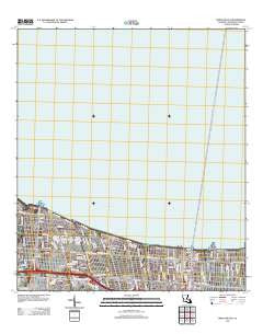 Indian Beach Louisiana Historical topographic map, 1:24000 scale, 7.5 X 7.5 Minute, Year 2012