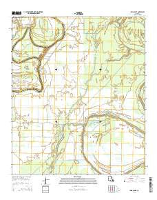 Indian Lake Louisiana Current topographic map, 1:24000 scale, 7.5 X 7.5 Minute, Year 2015